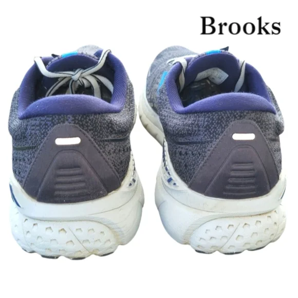 Brooks Adrenaline 21 Athletic Running Tennis Shoe Sneaker Black Gray Blue Men 11 - Picture 4 of 11